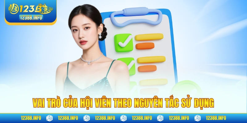 Vai trò của hội viên theo nguyên tắc sử dụng