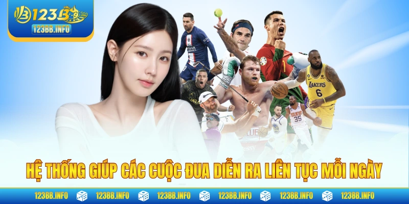 Hệ thống giúp các cuộc đua diễn ra liên tục mỗi ngày